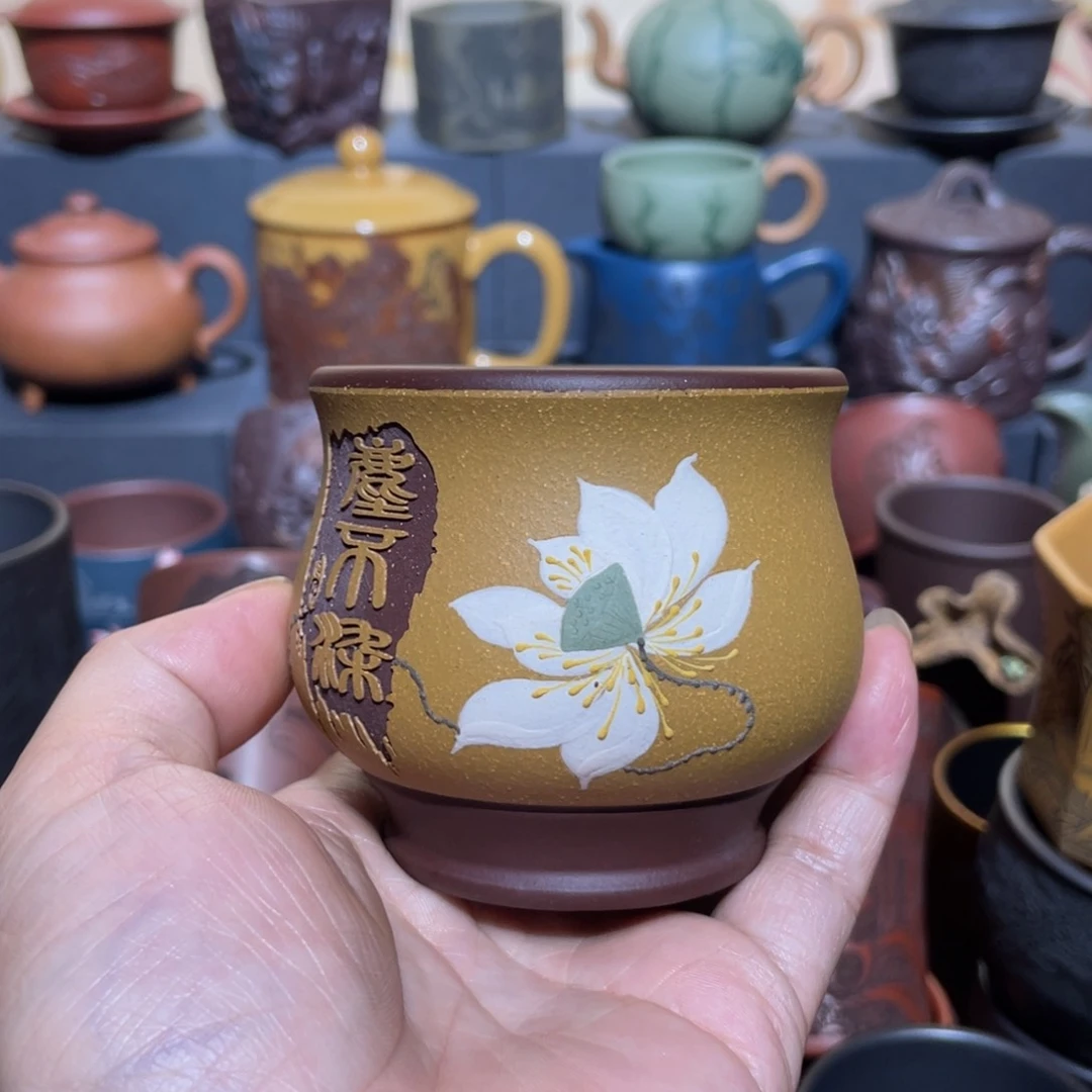 原矿紫砂手工主人杯