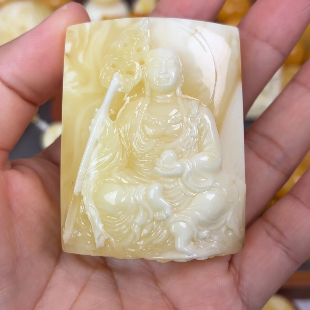 蜜蜡未镶嵌吊坠(不含链)地藏王