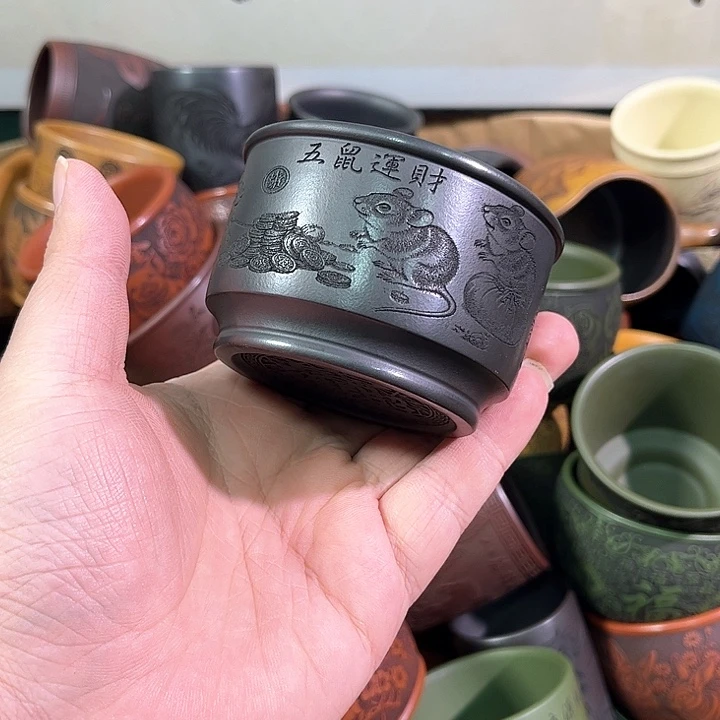 茶杯紫砂全手工紫砂主人杯