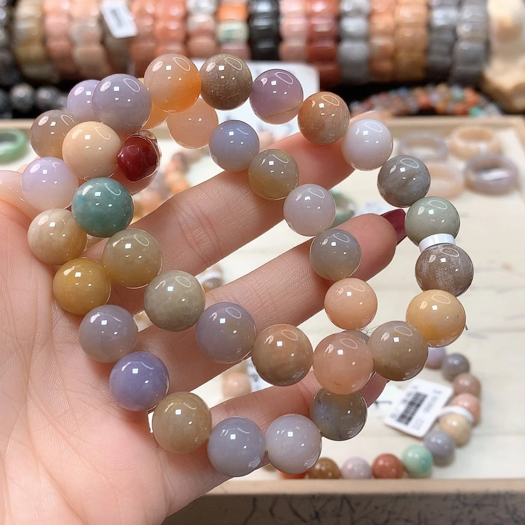 硅化珊瑚（珊瑚玉）手链未镶嵌粘***精690