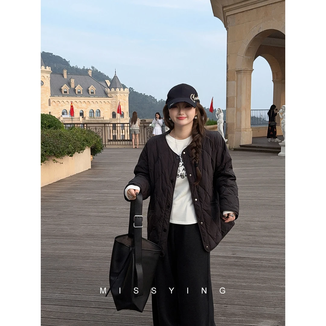 应小姐【冬日恋歌】微胖大码显瘦冬季加厚保暖假两件羽绒服轻装滑