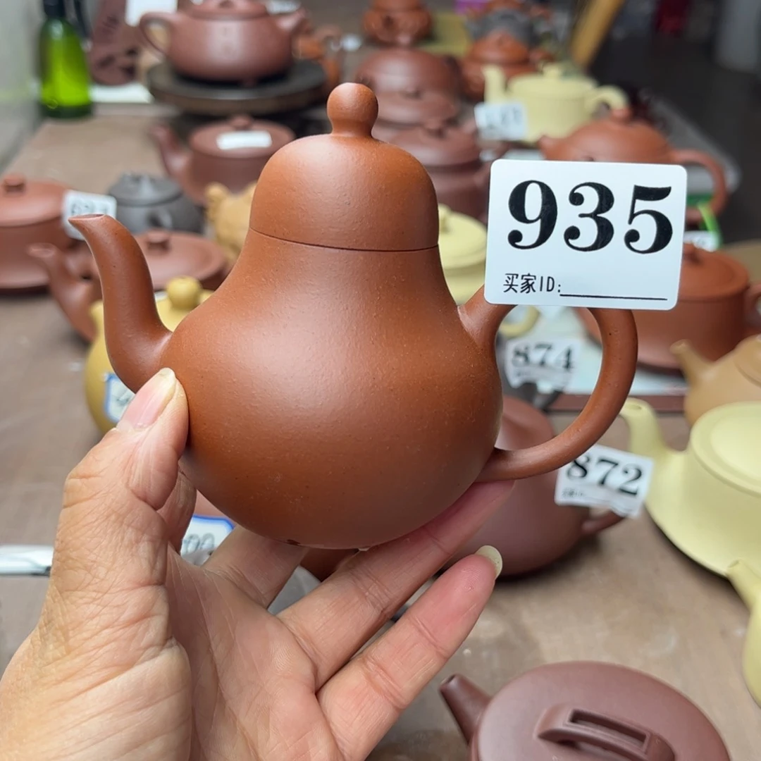 紫砂茶壶小红泥瑕疵170cc