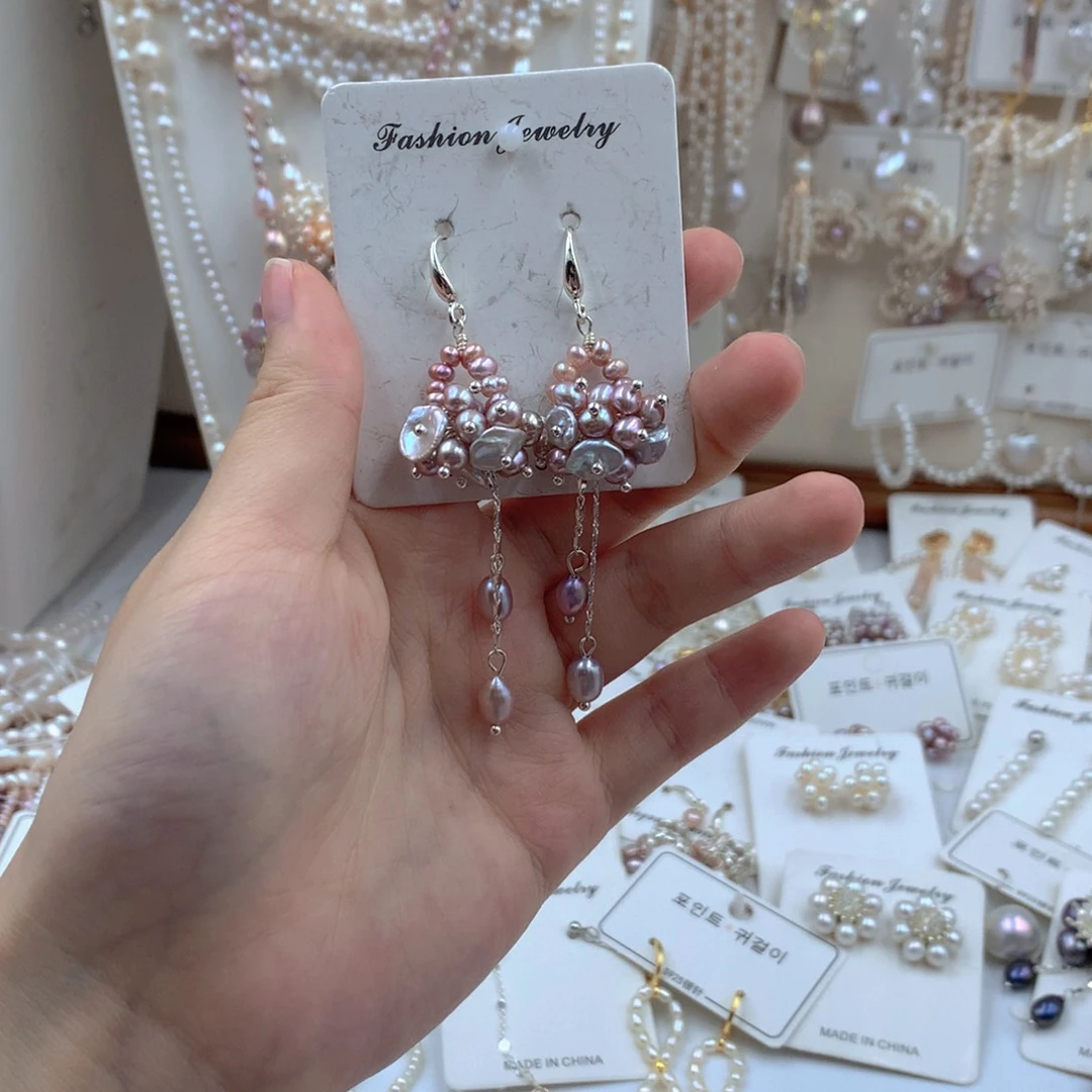 颈饰合金淡水珍珠