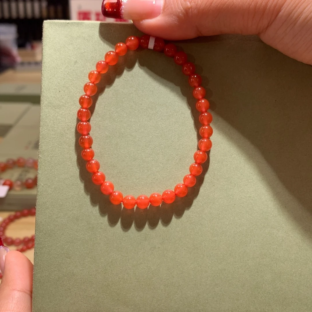 南红玛瑙5+冰橘单圈未镶嵌幸***?
