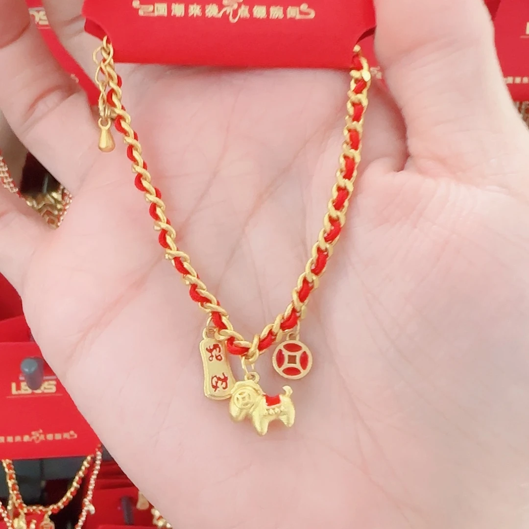 锆石铜合金925银手链