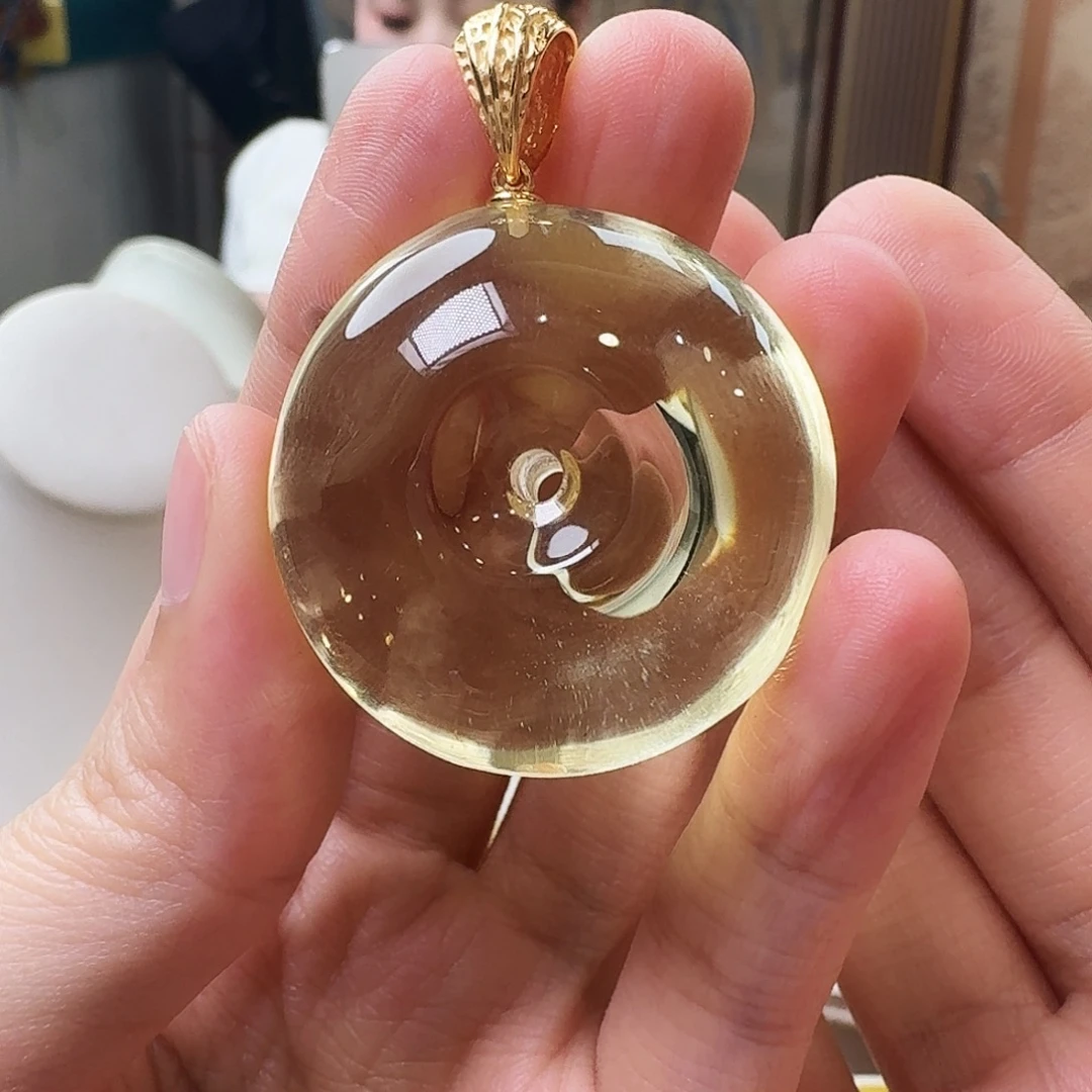 琥珀未镶嵌颈饰吊坠