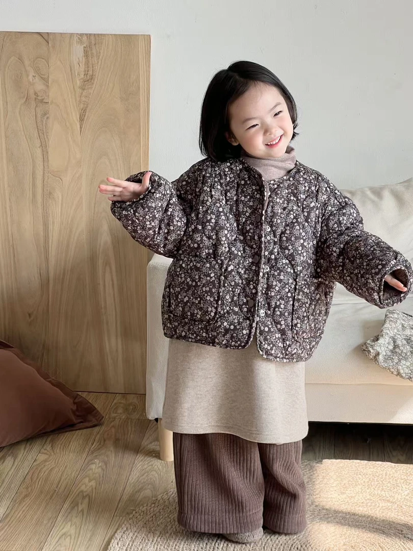 88073【具有】韩系双面碎花棉衣     Keke