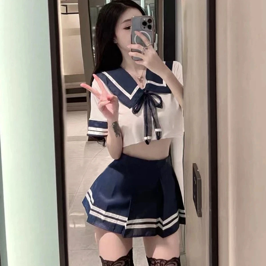 日系少女水手服cosplay性感jk学院风甜美纯欲短裙制服套装
