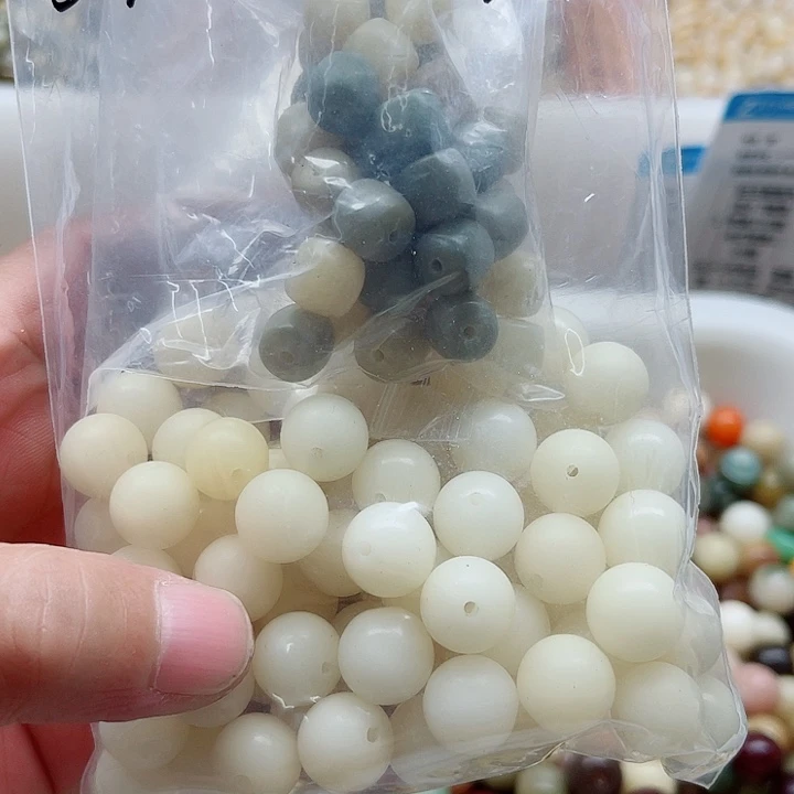 爆***锅白玉菩提手串双拼菩提