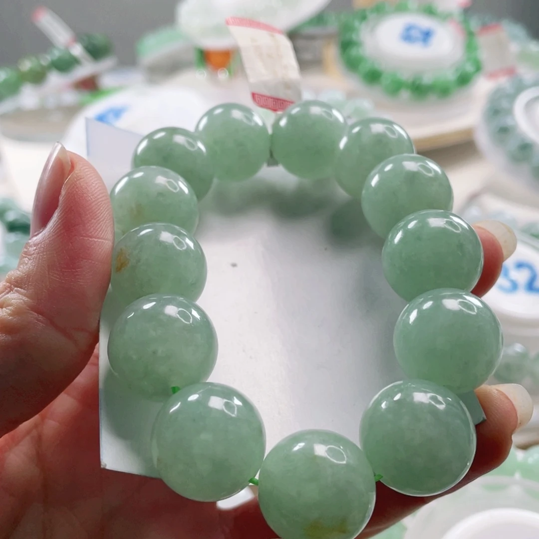 翡翠未镶嵌手链手串16.8
