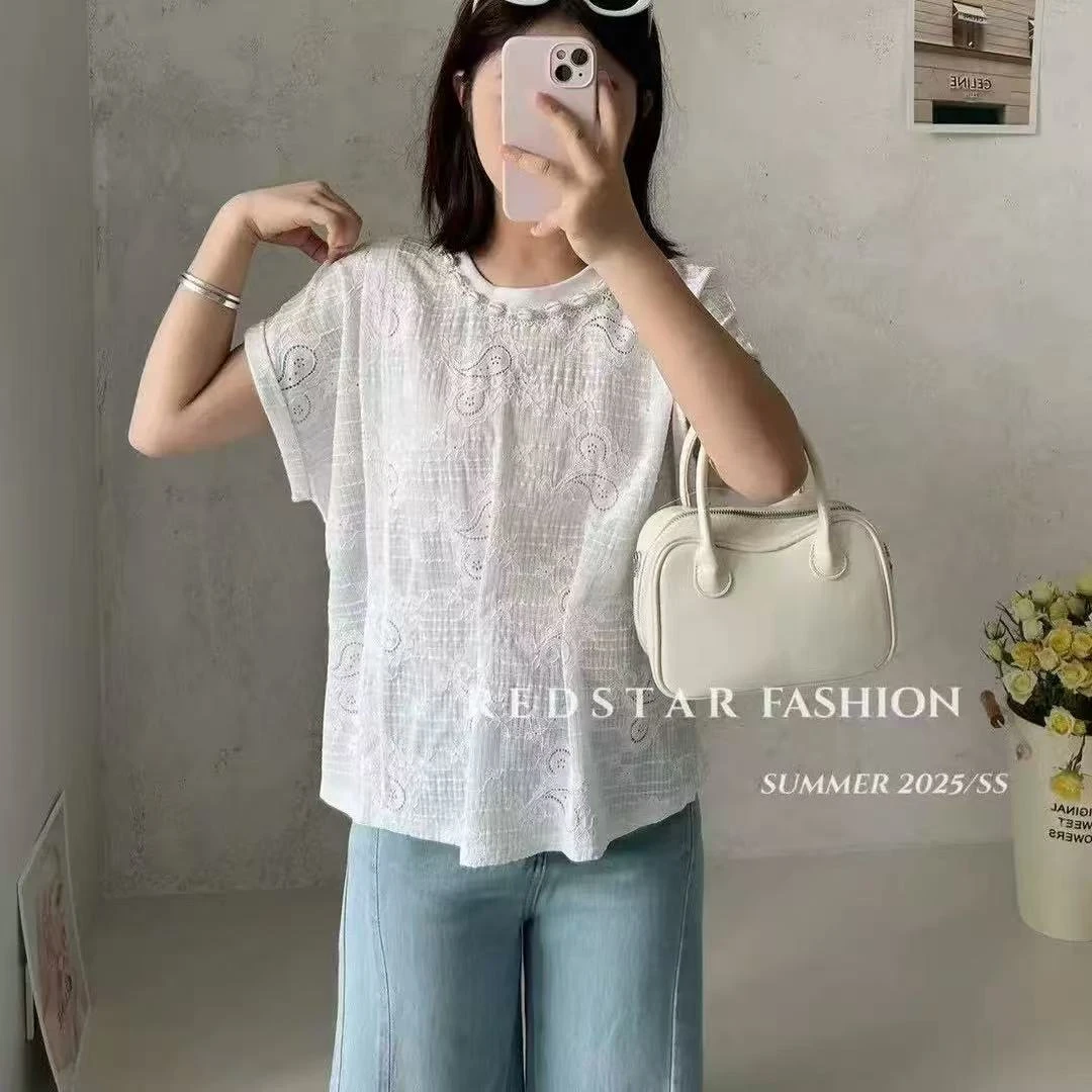 气质时尚百搭蕾丝女士T恤合集