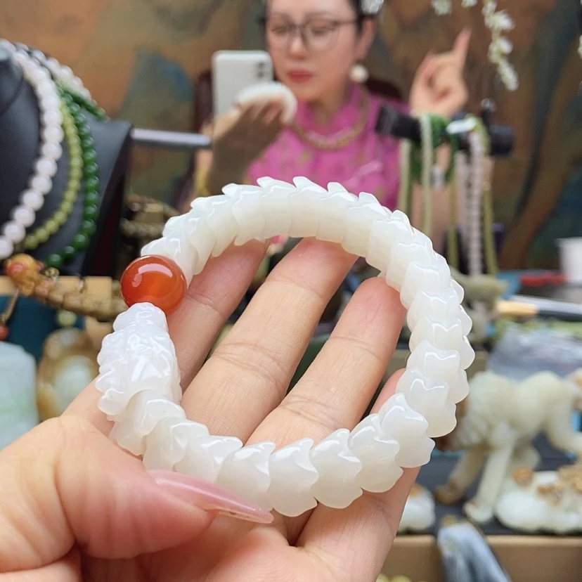 【闪购商品】和田玉（糖玉）未镶嵌手链风**会