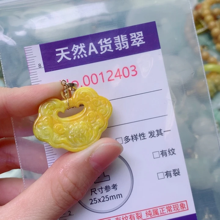 翡翠未镶嵌吊坠(不含链)