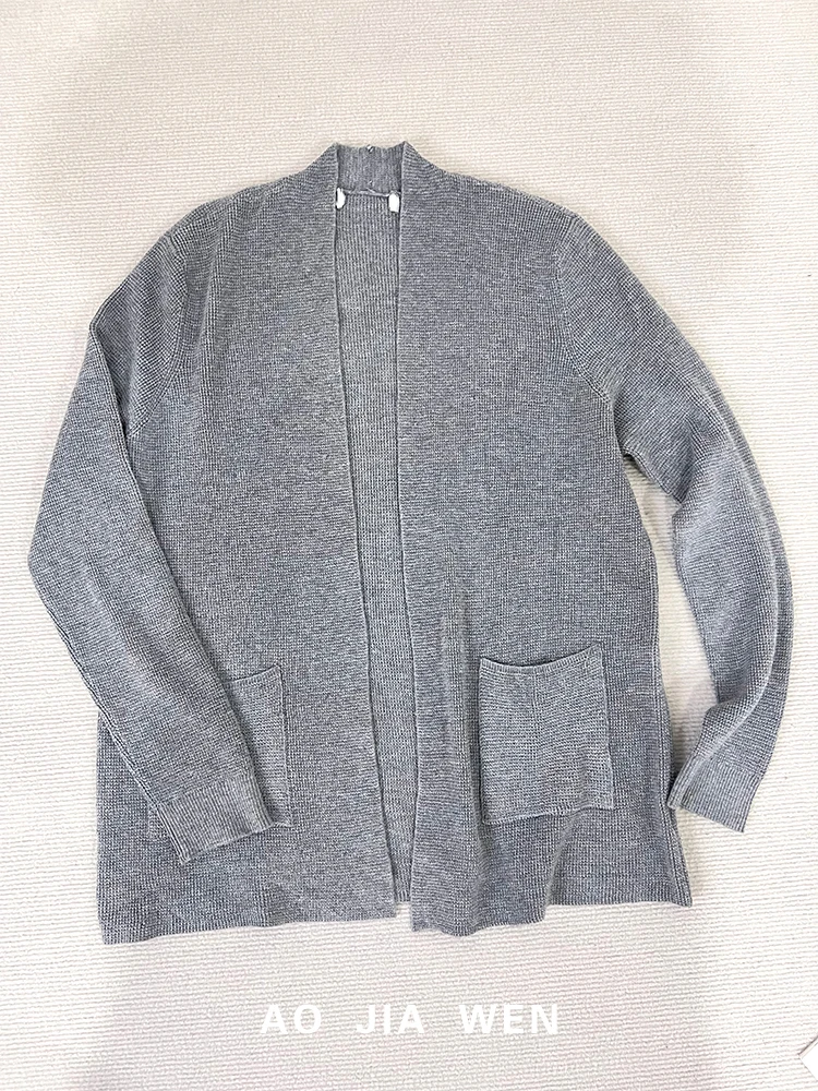 【佳文定制】2181毛针织衫开衫毛衣穿搭无扣上衣