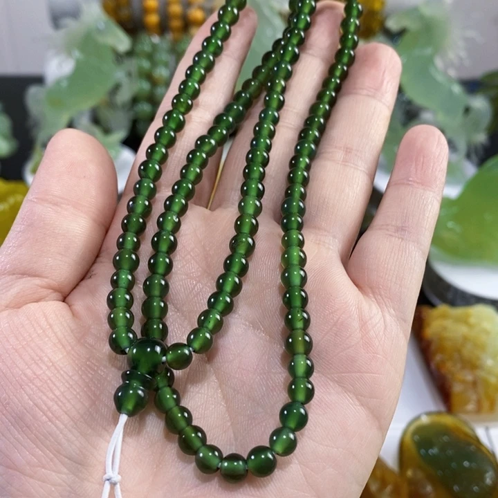 未镶嵌岫玉链链链捡****?