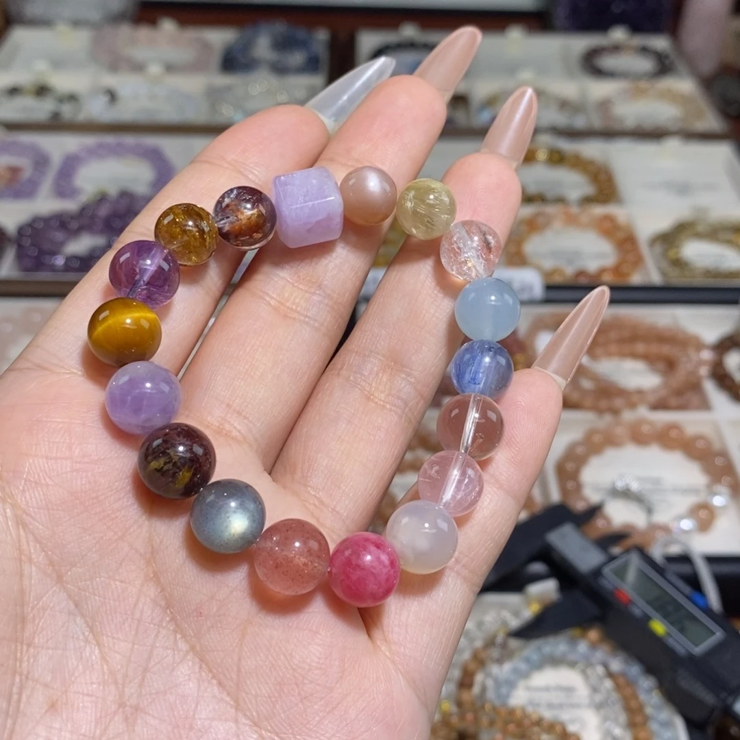 水晶手串未镶嵌多宝