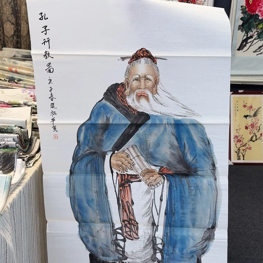 纯手绘国画作品好看四尺