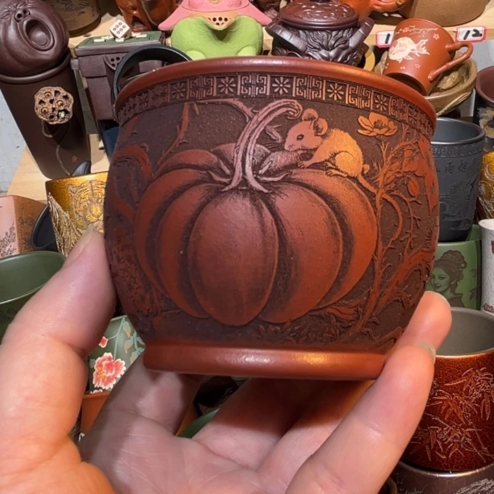 茶杯紫砂宜兴紫砂主人杯