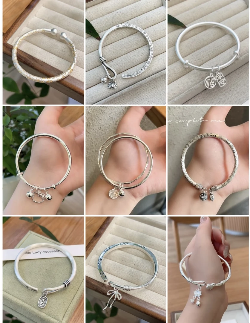 足银银制品 【清货专属】手镯手链项链编号下单【一号链接】时尚百搭