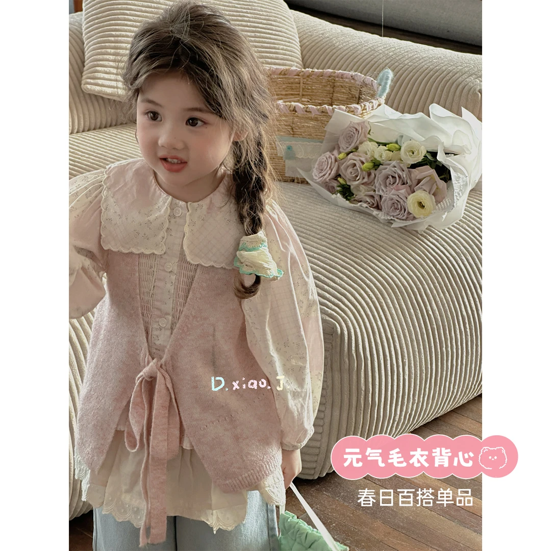 【大小卷】女童春秋百搭两面可穿针织吊带-32715