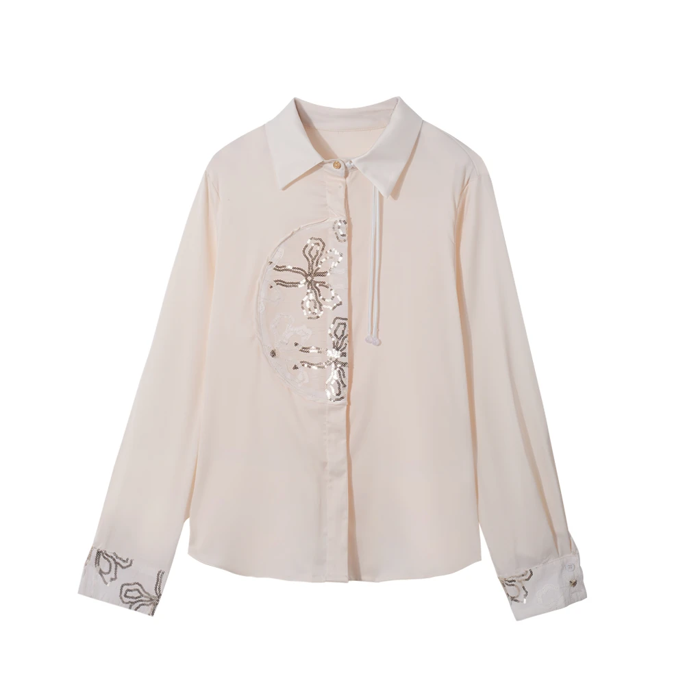 D HC7008 国风翻领精致设计感衬衫