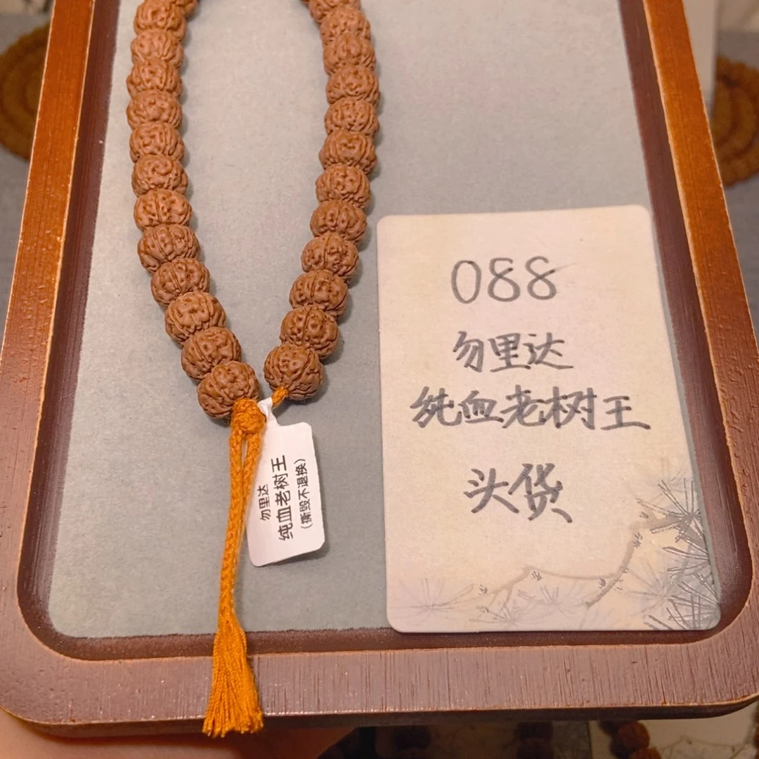 金刚菩提手串088头货勿里达纯血老树王11.7