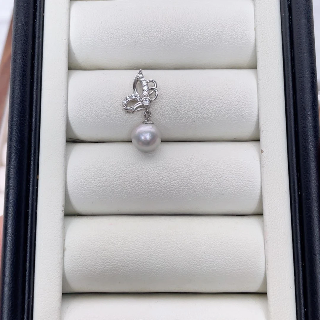 颈饰银S925镶嵌海水珍珠