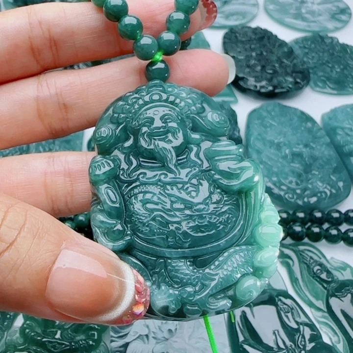 翡翠未镶嵌颈饰多样性发货天然A货翡翠