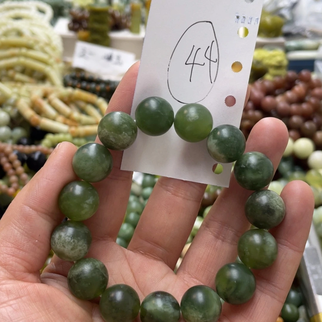 蛇纹石玉手链未镶嵌