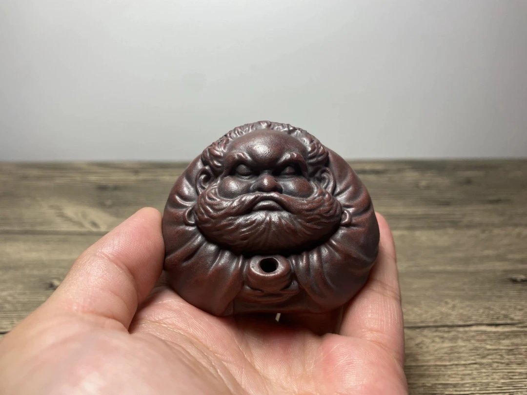 石红泥料高温烧制茶宠香插摆件