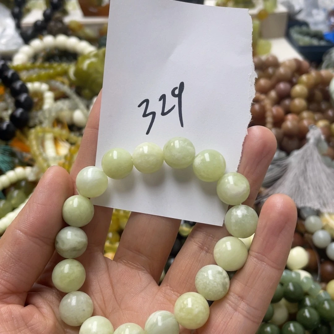 蛇纹石玉手链合金