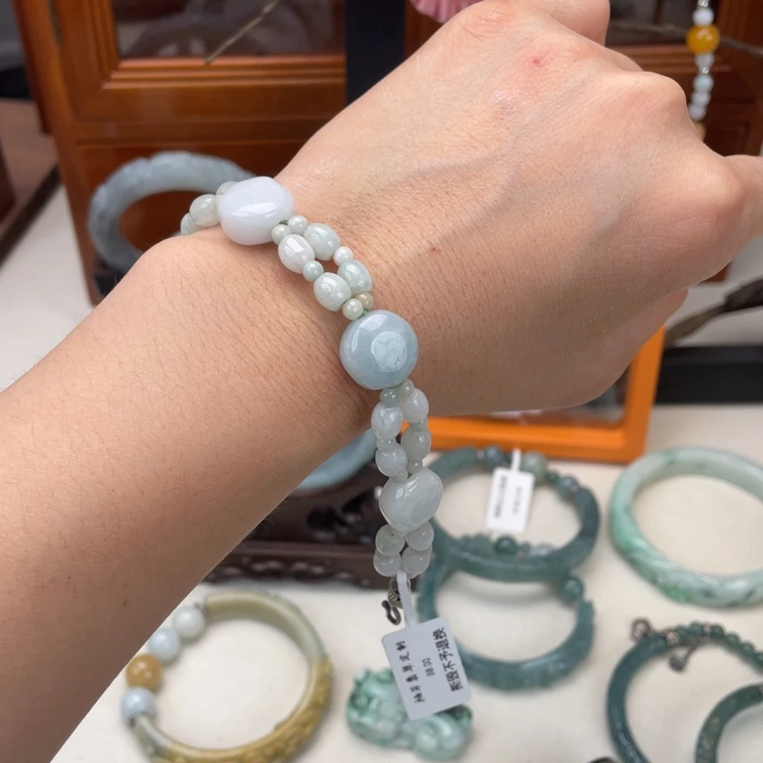 翡翠未镶嵌手链手链