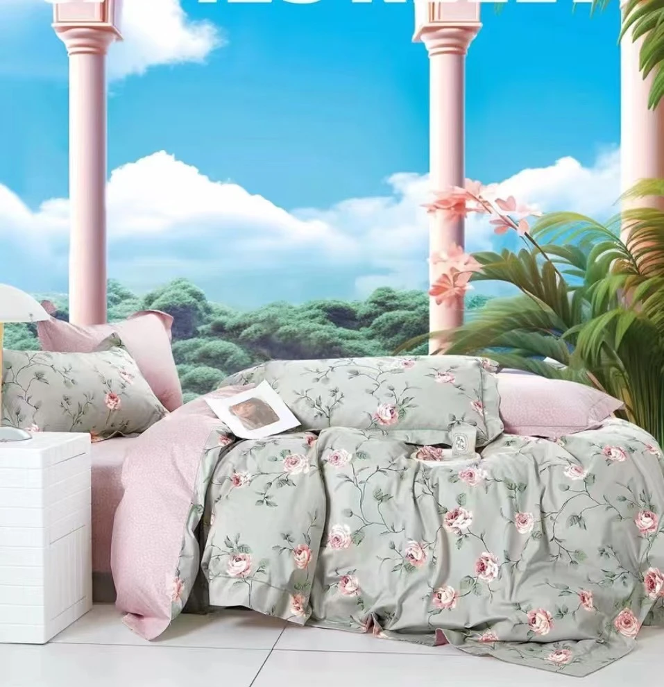 【高尚】铂金.凯丽 高端匹马棉四件套-心有蔷薇