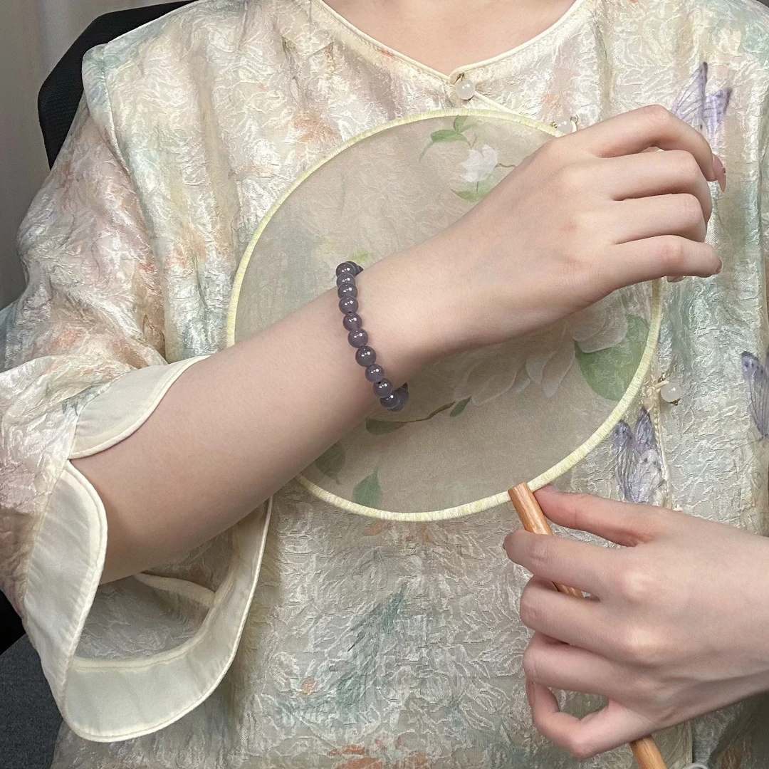 青海冰底烟紫卡8圆珠时尚经典气质 SC 0170