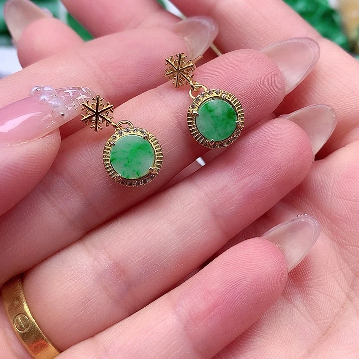 翡翠银S925镶嵌颈饰翡翠