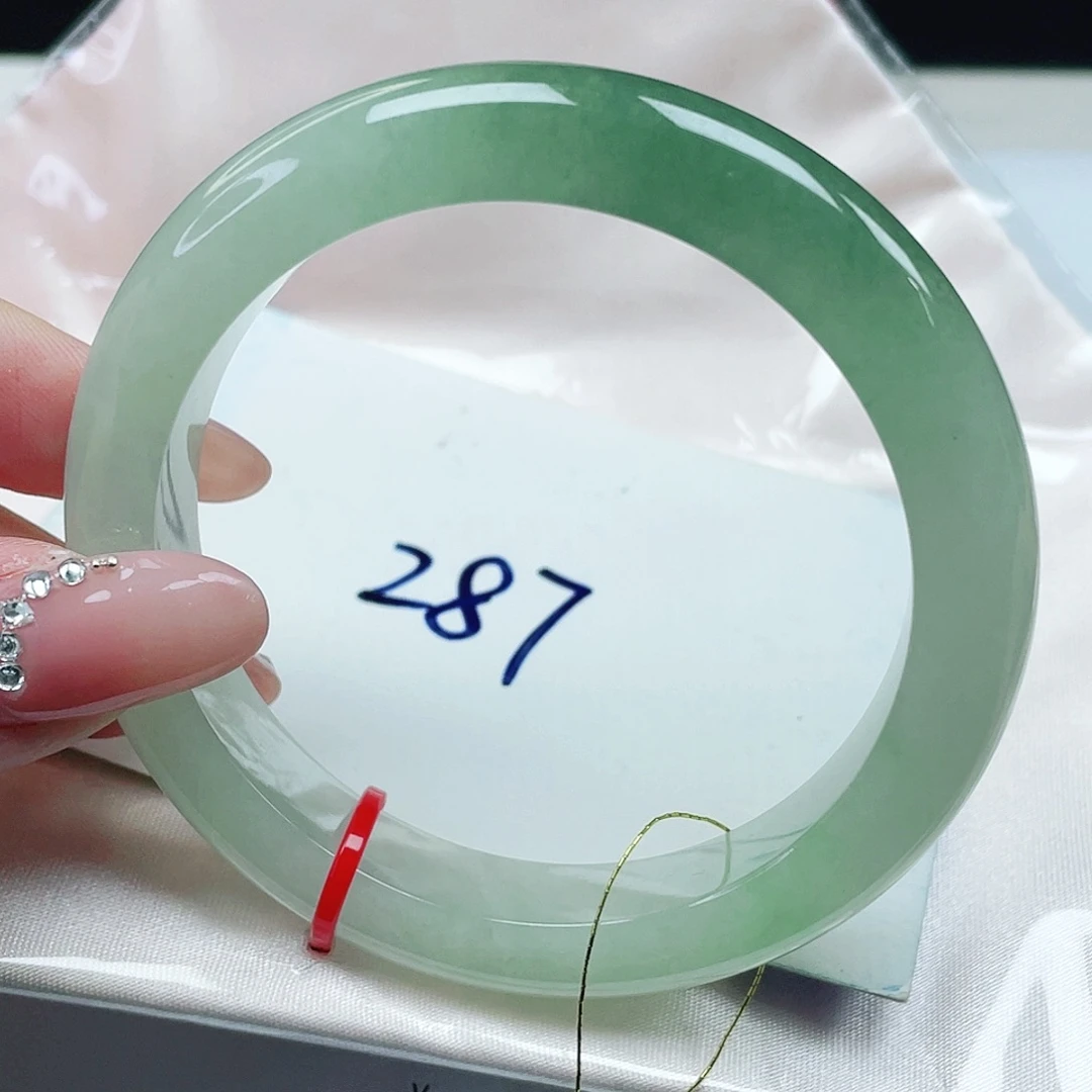 翡翠未镶嵌手镯54+圈口