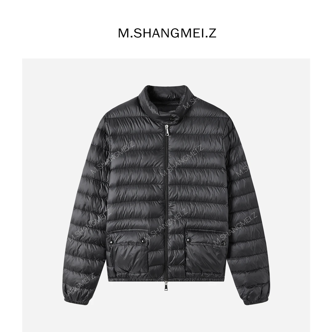 M.SHANGMEI.Z/沐熙【黑绒轻衫】美大哥高奢95白鹅绒羽绒服X123380