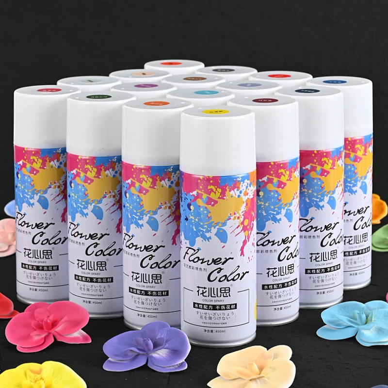 鲜花喷漆花艺花店专用着色喷漆微淡气味不伤花材花喷漆