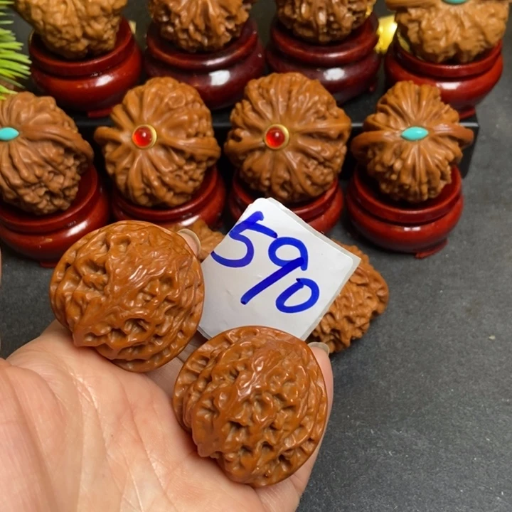 文玩核桃把件35苹果590