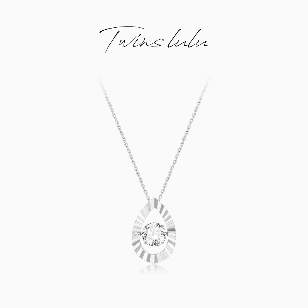 铜合金项链 TWINSLULU 【光泪】双十一轻奢小众水滴形项链TSJ7849