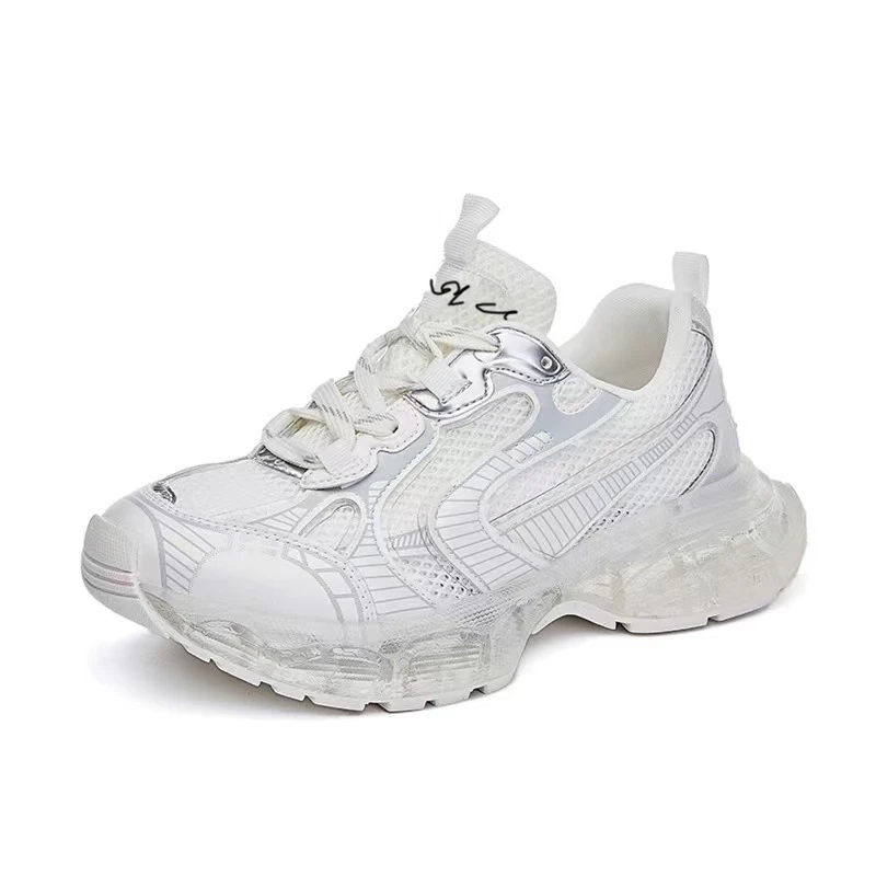 门店42&9！果冻老爹鞋」一秒增高网纱透气篙阶质感休闲鞋女 C22786