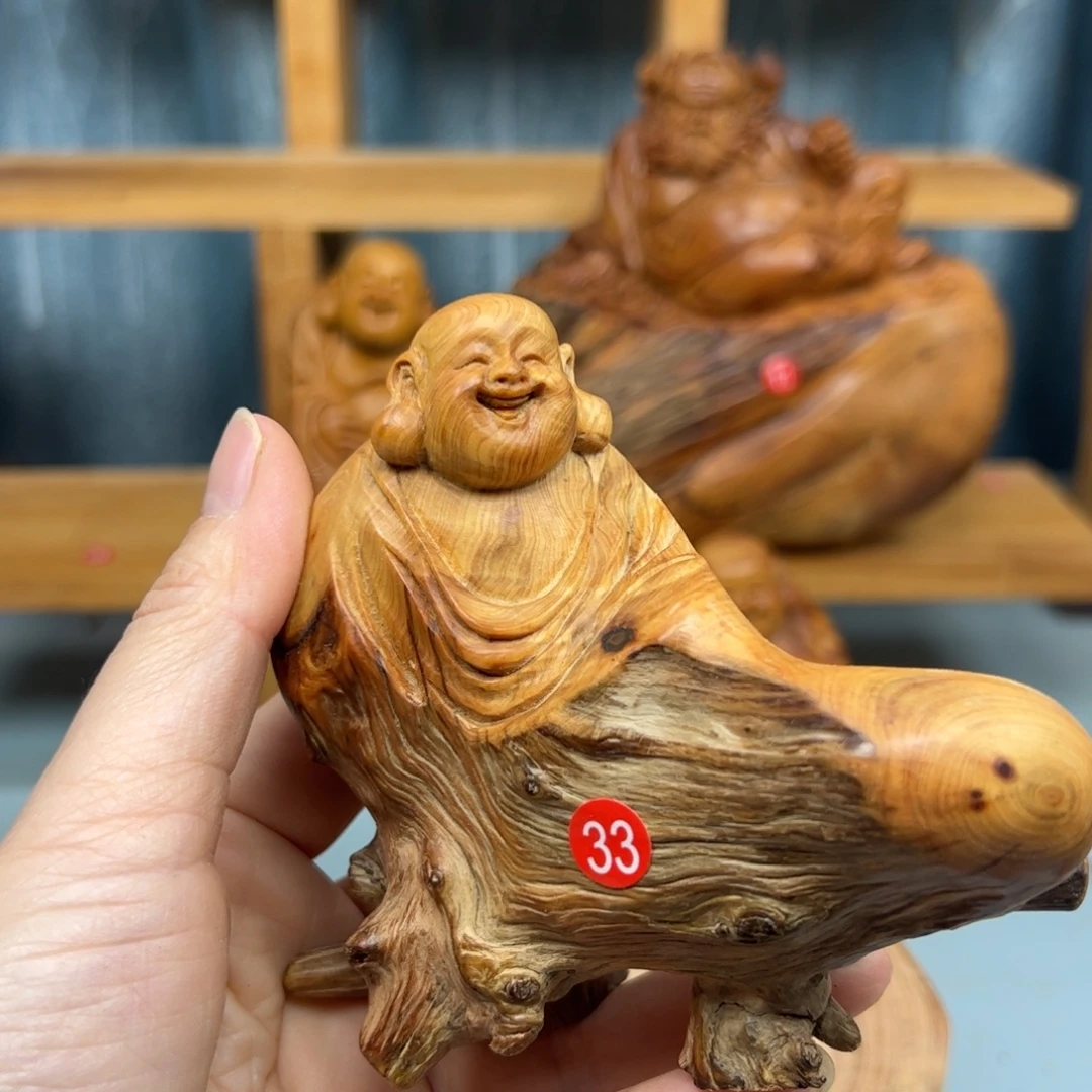 茹***金柏木崖柏木摆件手把件，
