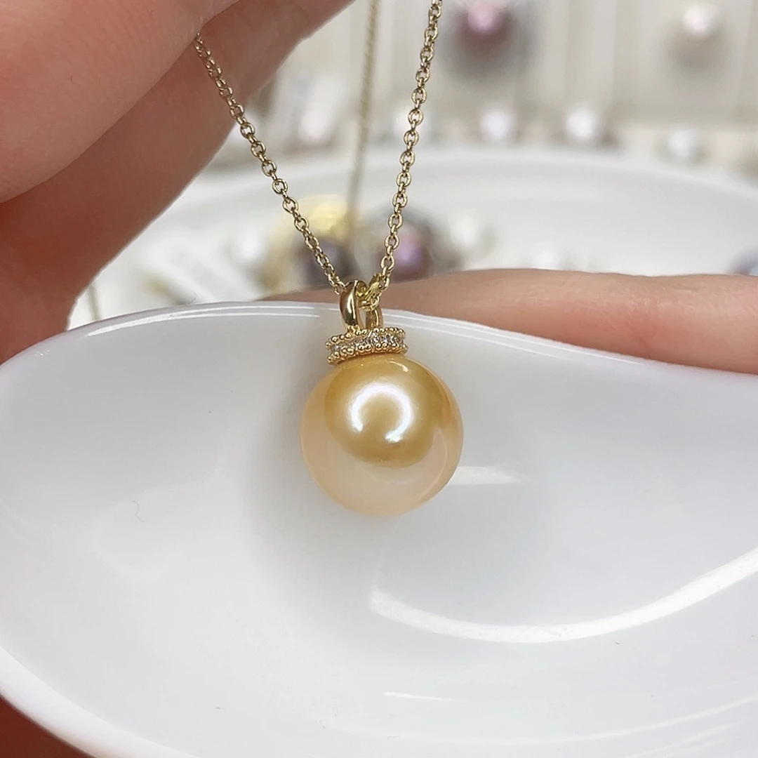 淡水珍珠吊坠(赠链)合金
