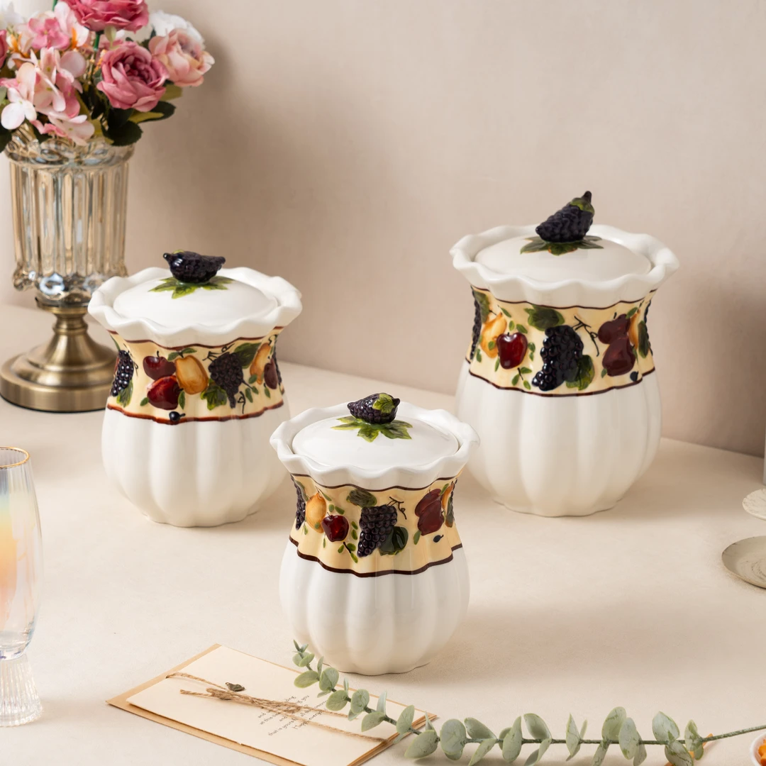 【SILESIA/出口原单】浮雕水果-密封罐