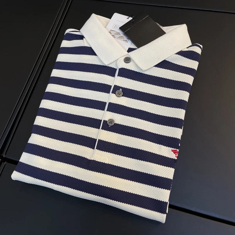 【福利品】专柜撤柜 夏季条纹短袖polo衫 翻领T恤