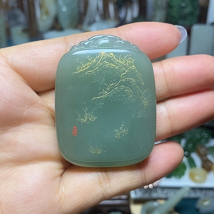 和田玉未镶嵌颈饰