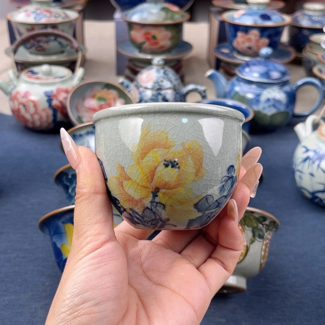 杯景德镇手绘手工茶具