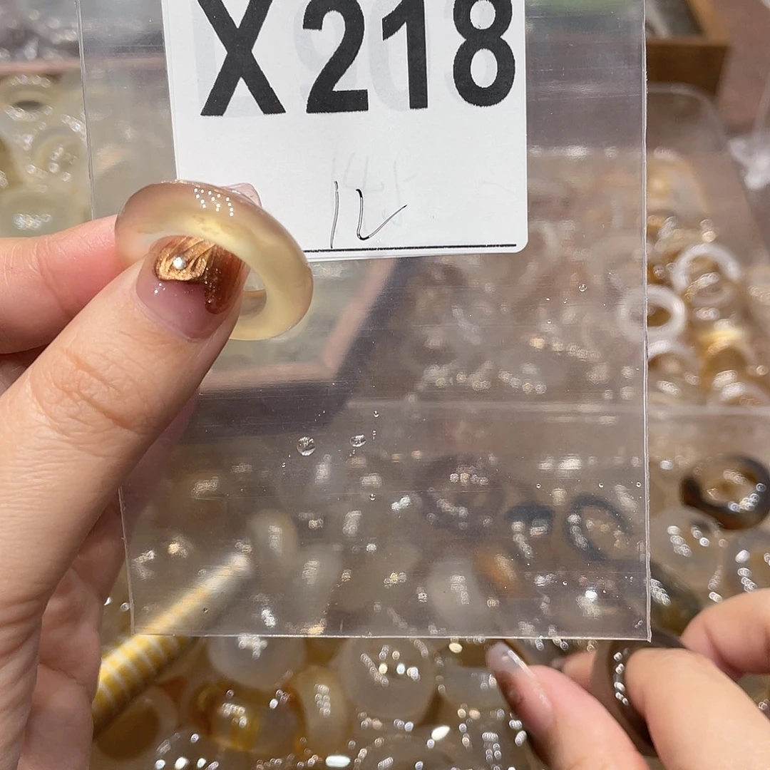 玛瑙/玉髓未镶嵌戒指218