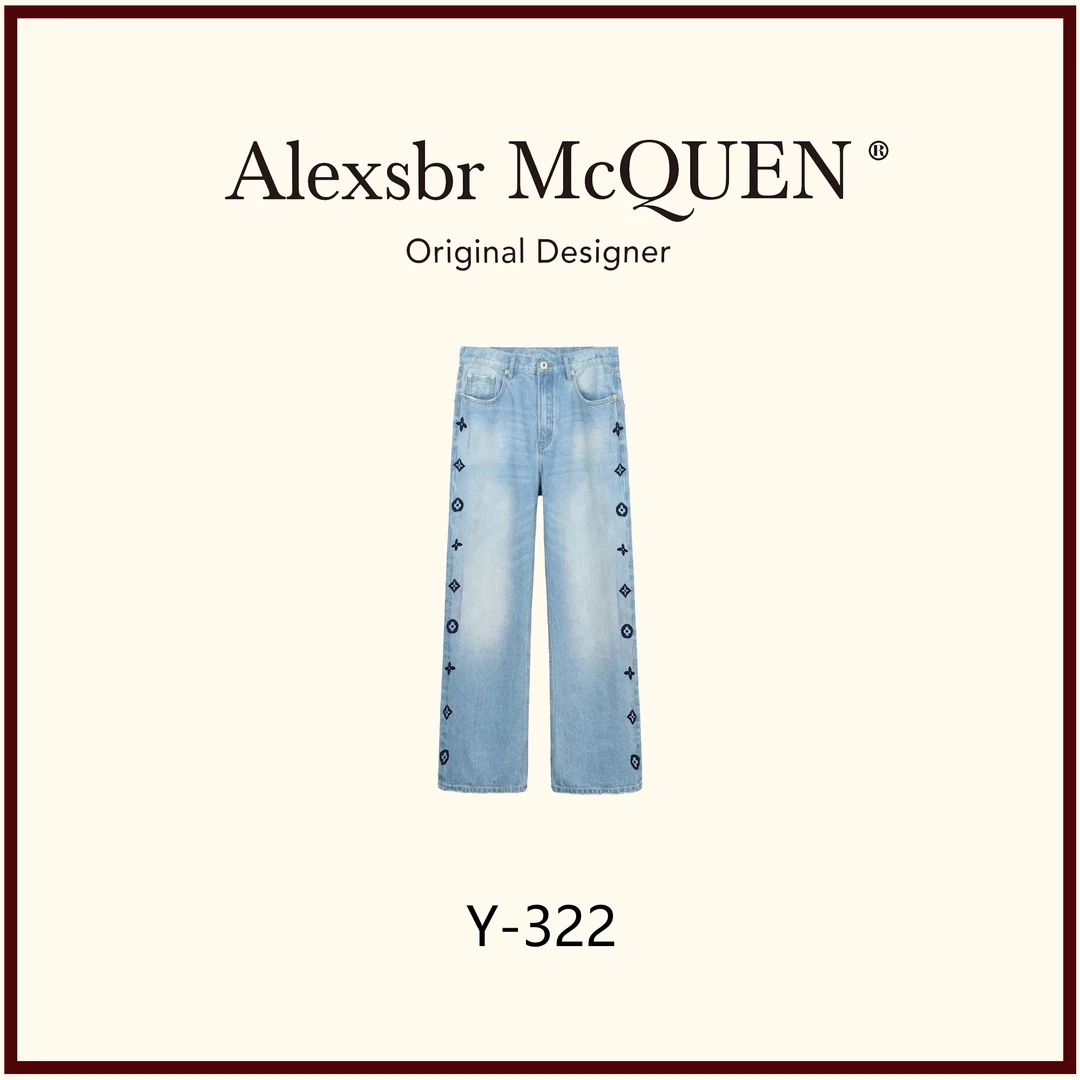 YDD•「Y-322」早春新款简约宽松时尚潮流休闲大码百搭裤XM-33725