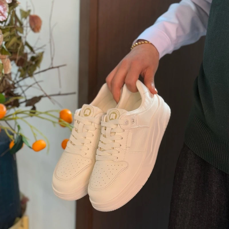 北院同学休闲板鞋女2025春季新款配裙小白鞋小众百搭BY985-1011